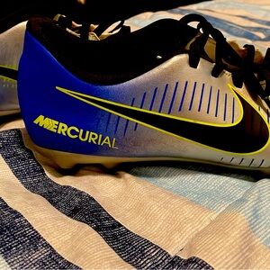 Nike NRJ mecurial vapor soccer cleats.